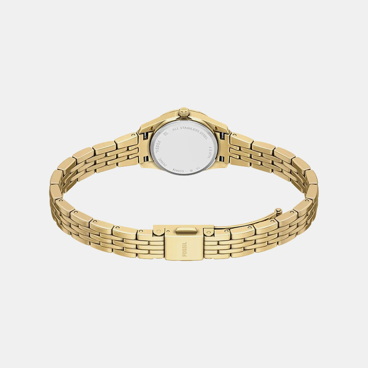 Scarlette Women Quartz Gold Dial Analog Stainless Steel Watch ES5474