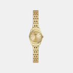 Scarlette Women Quartz Gold Dial Analog Stainless Steel Watch ES5474
