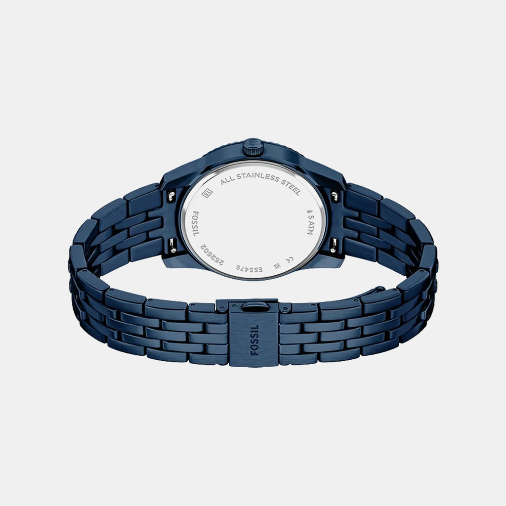 Scarlette Women Quartz Blue Dial Analog Stainless Steel Watch ES5476