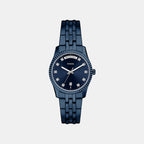Scarlette Women Quartz Blue Dial Analog Stainless Steel Watch ES5476