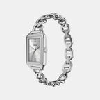 Raquel Women Quartz Silver Dial Analog Stainless Steel Watch ES5477