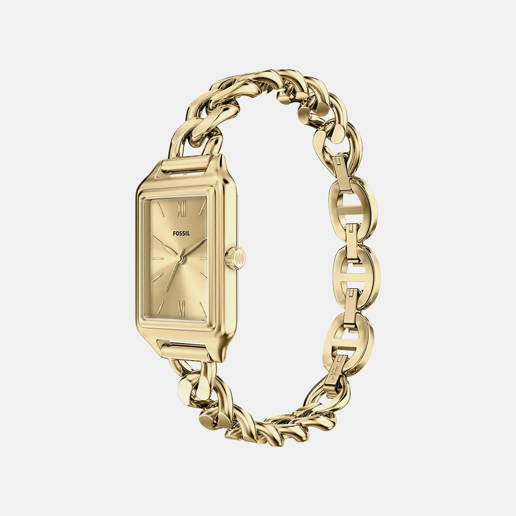 Raquel Women Quartz Gold Dial Analog Stainless Steel Watch ES5478