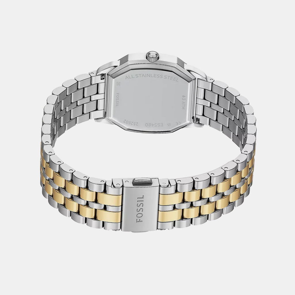 Women Quartz Blue Dial Analog Stainless Steel Watch ES5480