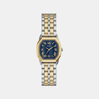 Women Quartz Blue Dial Analog Stainless Steel Watch ES5480