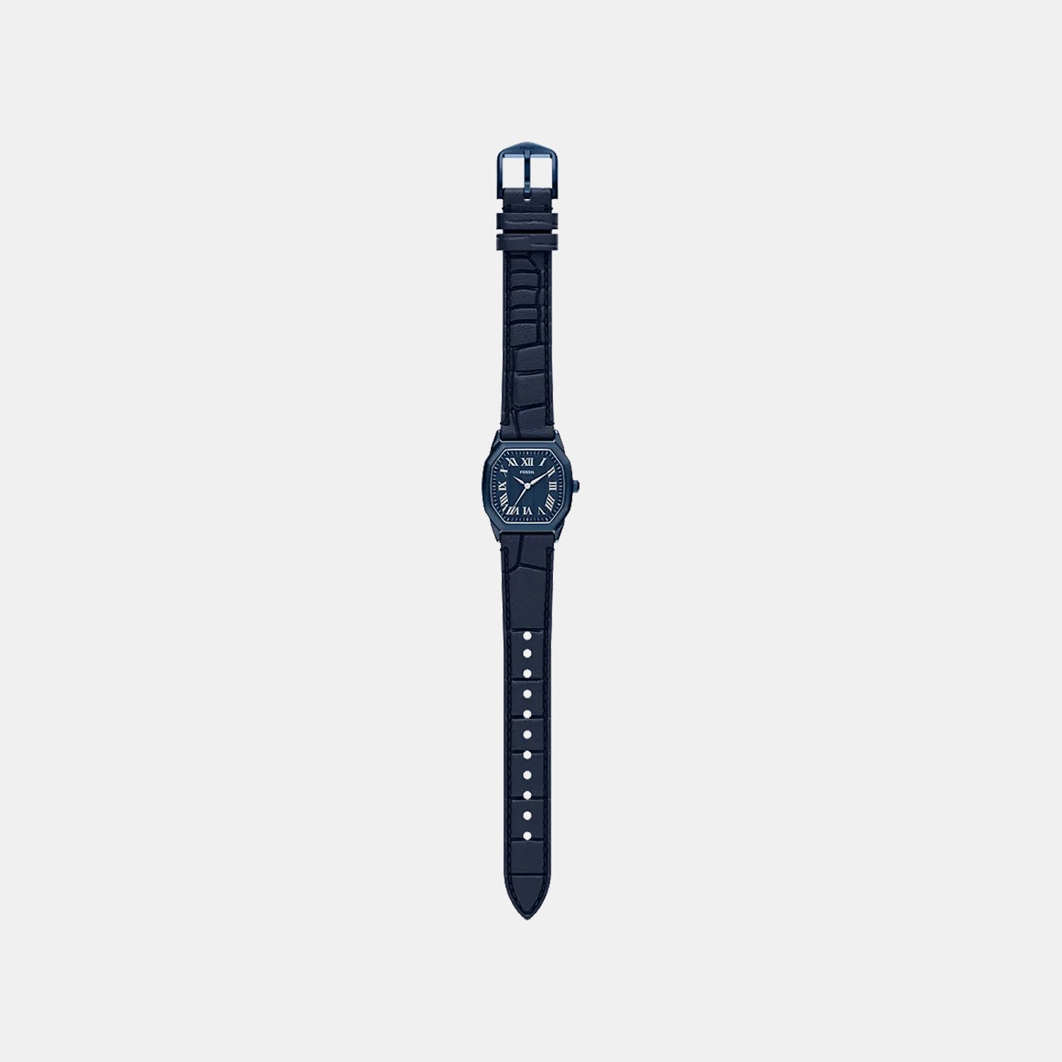 Harlow Women Quartz Blue Dial Analog Leather Watch ES5481