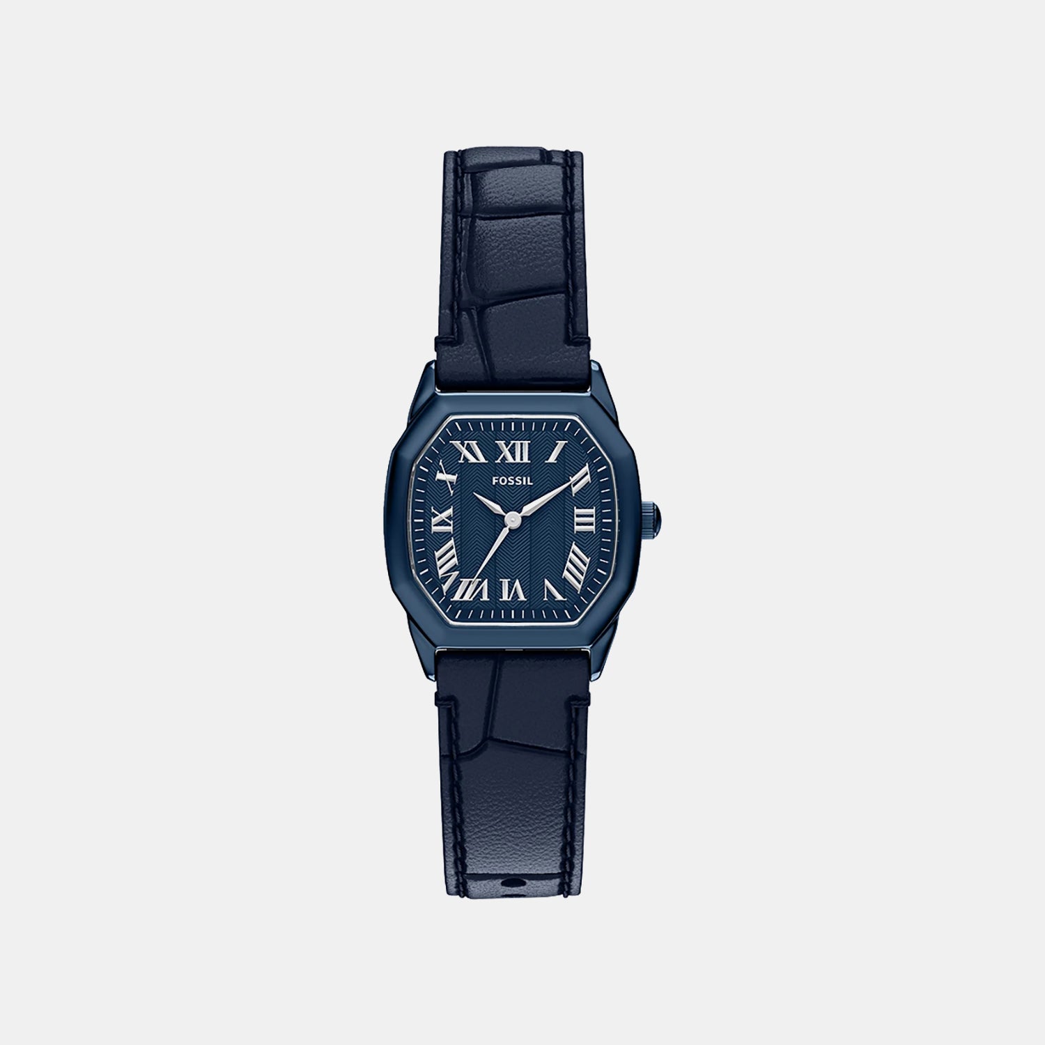 Harlow Women Quartz Blue Dial Analog Leather Watch ES5481