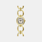 Harlow Mini Women Quartz Cream Dial Analog Stainless Steel Watch ES5483