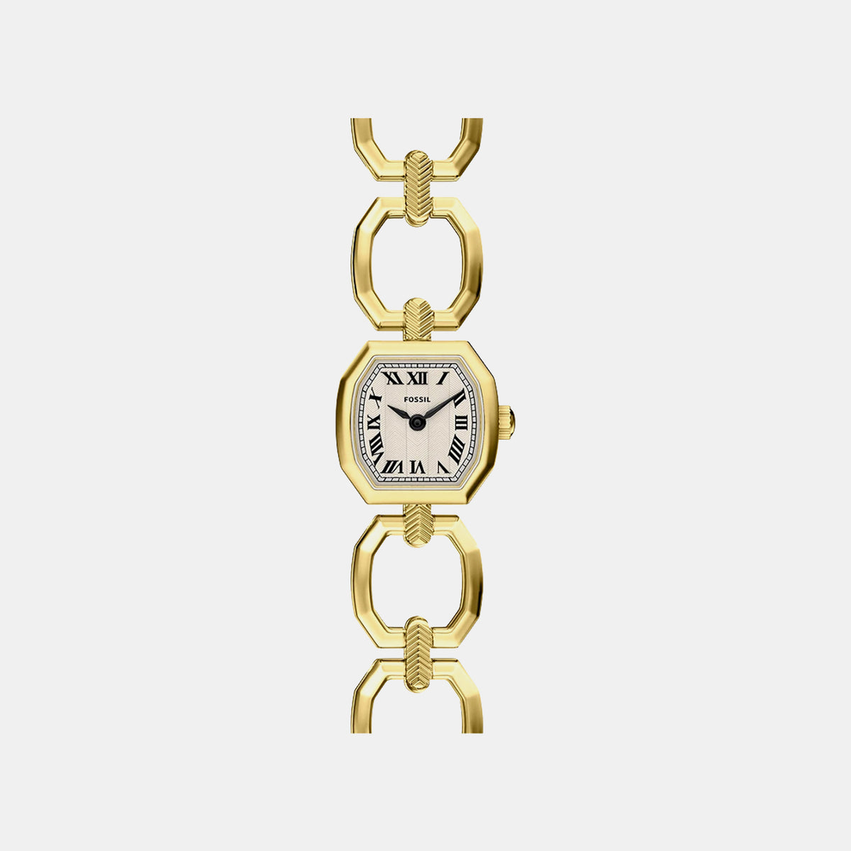 Harlow Women Quartz Cream Dial Analog Stainless Steel Watch ES5483