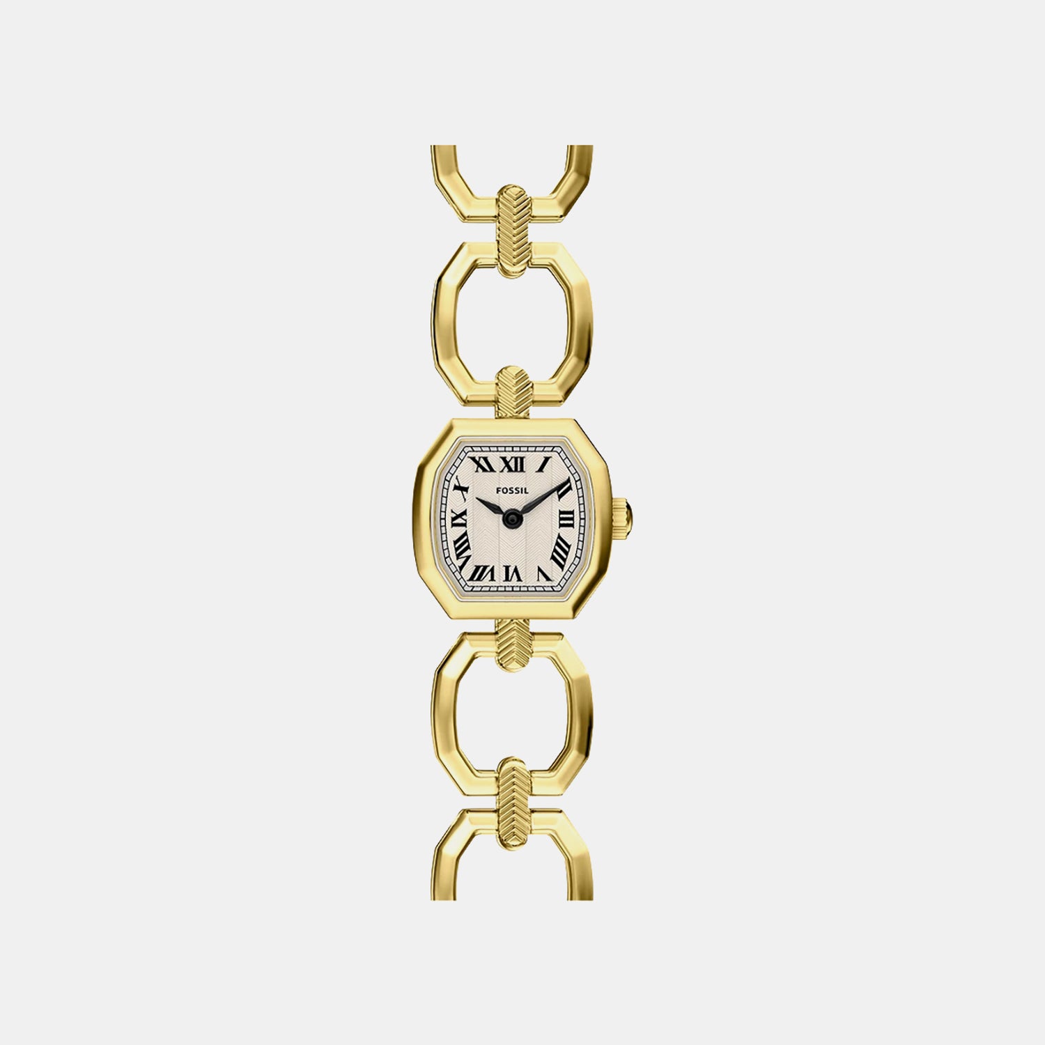 Harlow Mini Women Quartz Cream Dial Analog Stainless Steel Watch ES5483