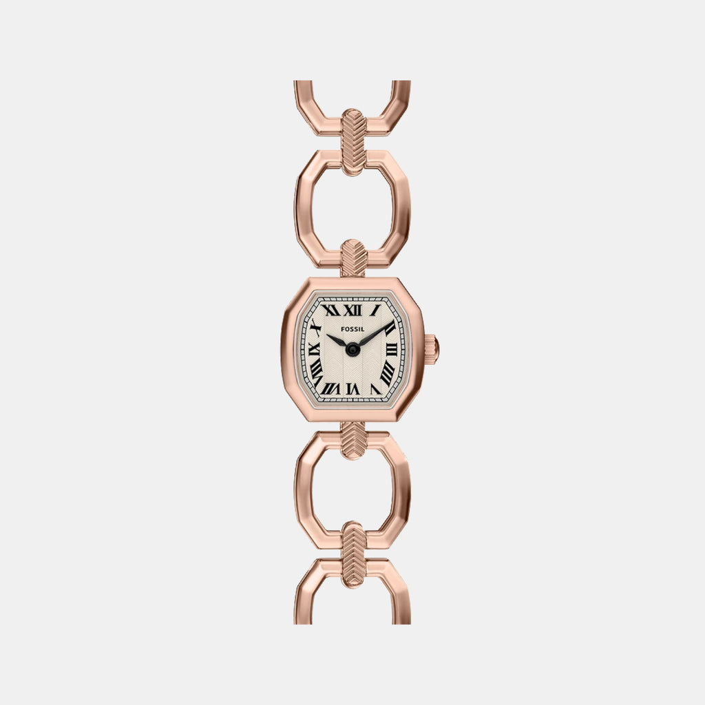 Harlow Women Quartz Rose Gold Dial Analog Stainless Steel Watch ES5484