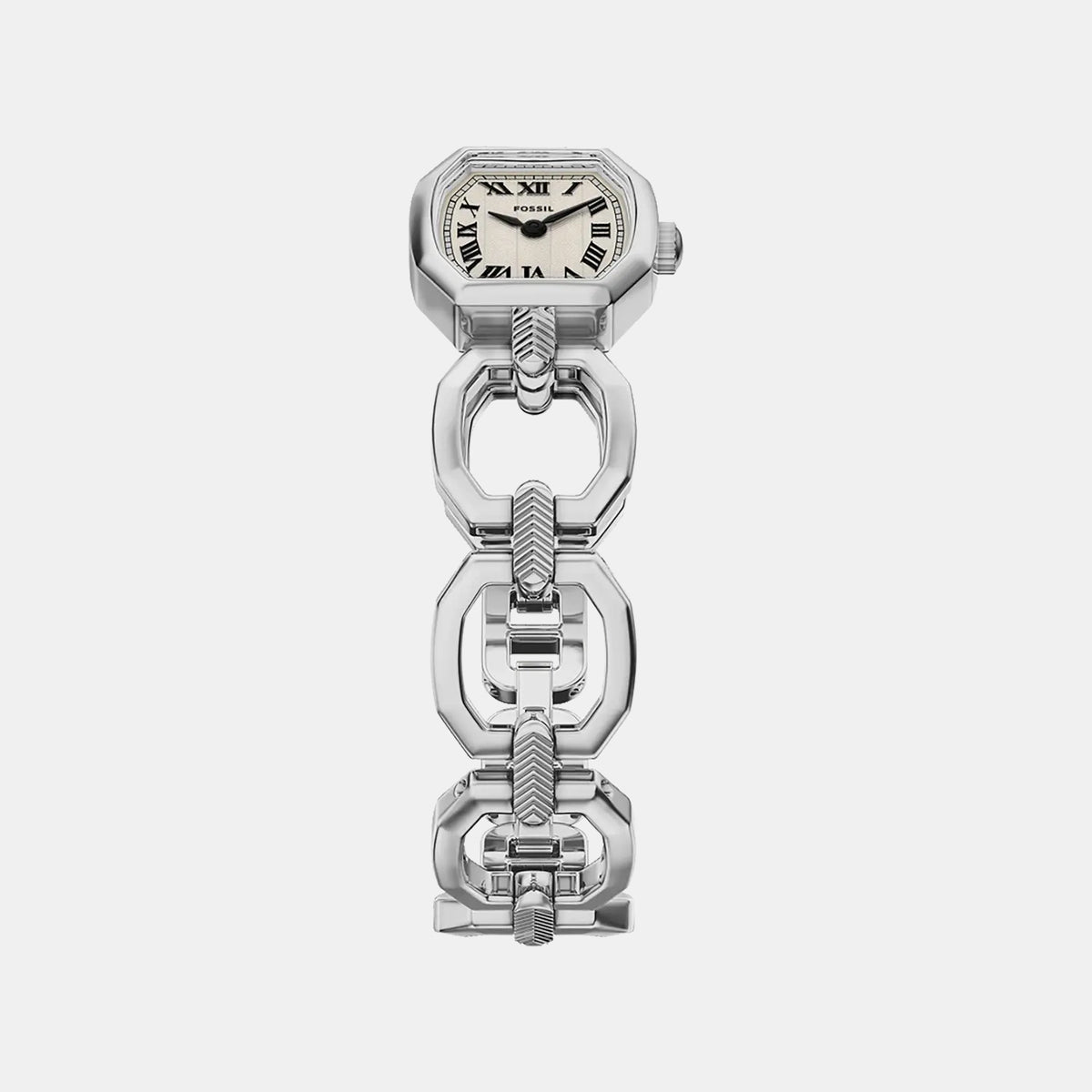 Harlow Women Quartz Cream Dial Analog Stainless Steel Watch ES5485