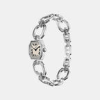 Harlow Mini Women Quartz Cream Dial Analog Stainless Steel Watch ES5485