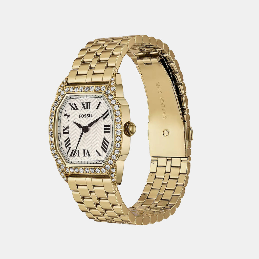 Harlow Women Quartz Silver Dial Analog Stainless Steel Watch ES5489