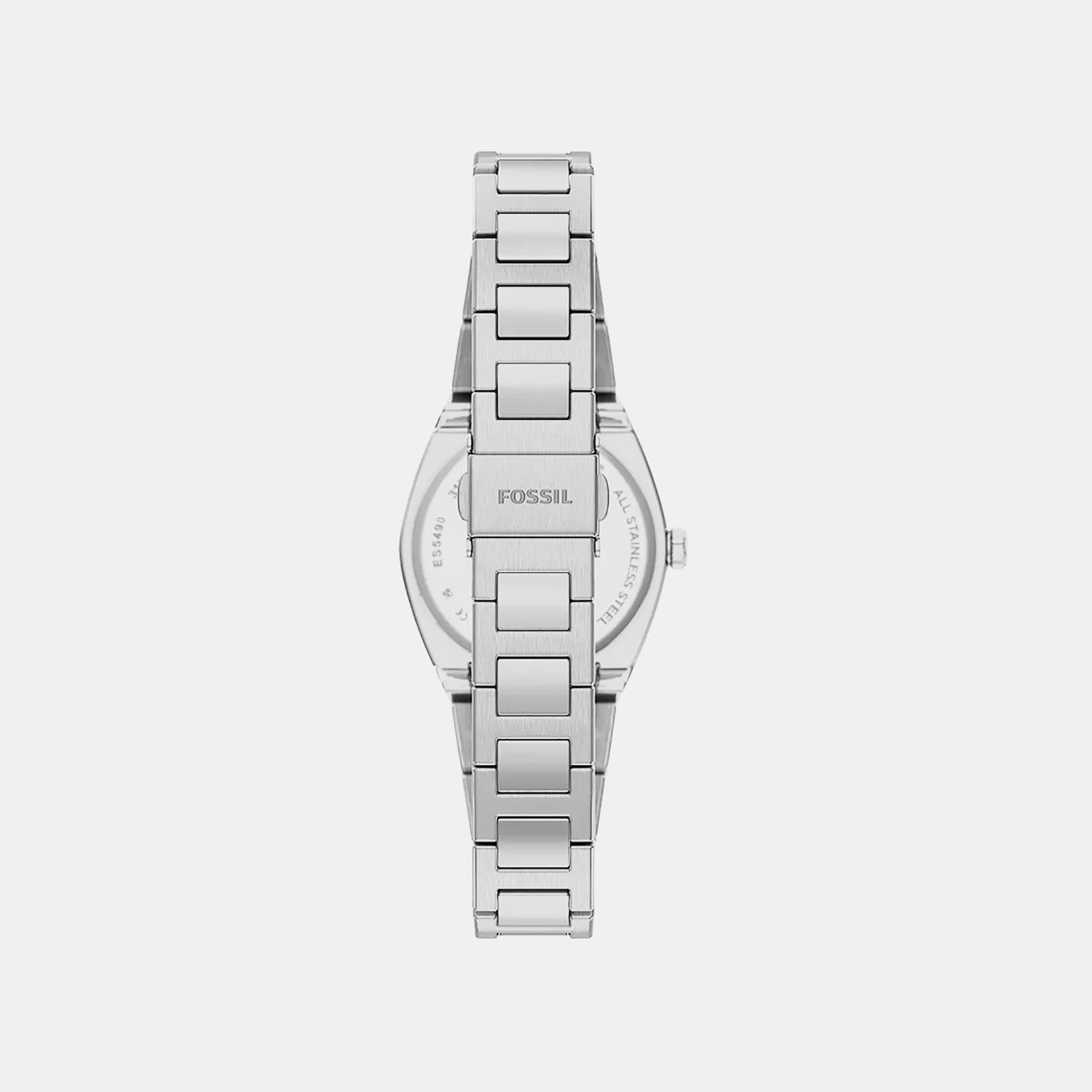 Everett Women Quartz Silver Dial Analog Stainless Steel Watch ES5490