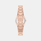 Everett Women Quartz Rose Gold Dial Analog Stainless Steel Watch ES5491