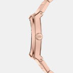 Everett Women Quartz Rose Gold Dial Analog Stainless Steel Watch ES5491