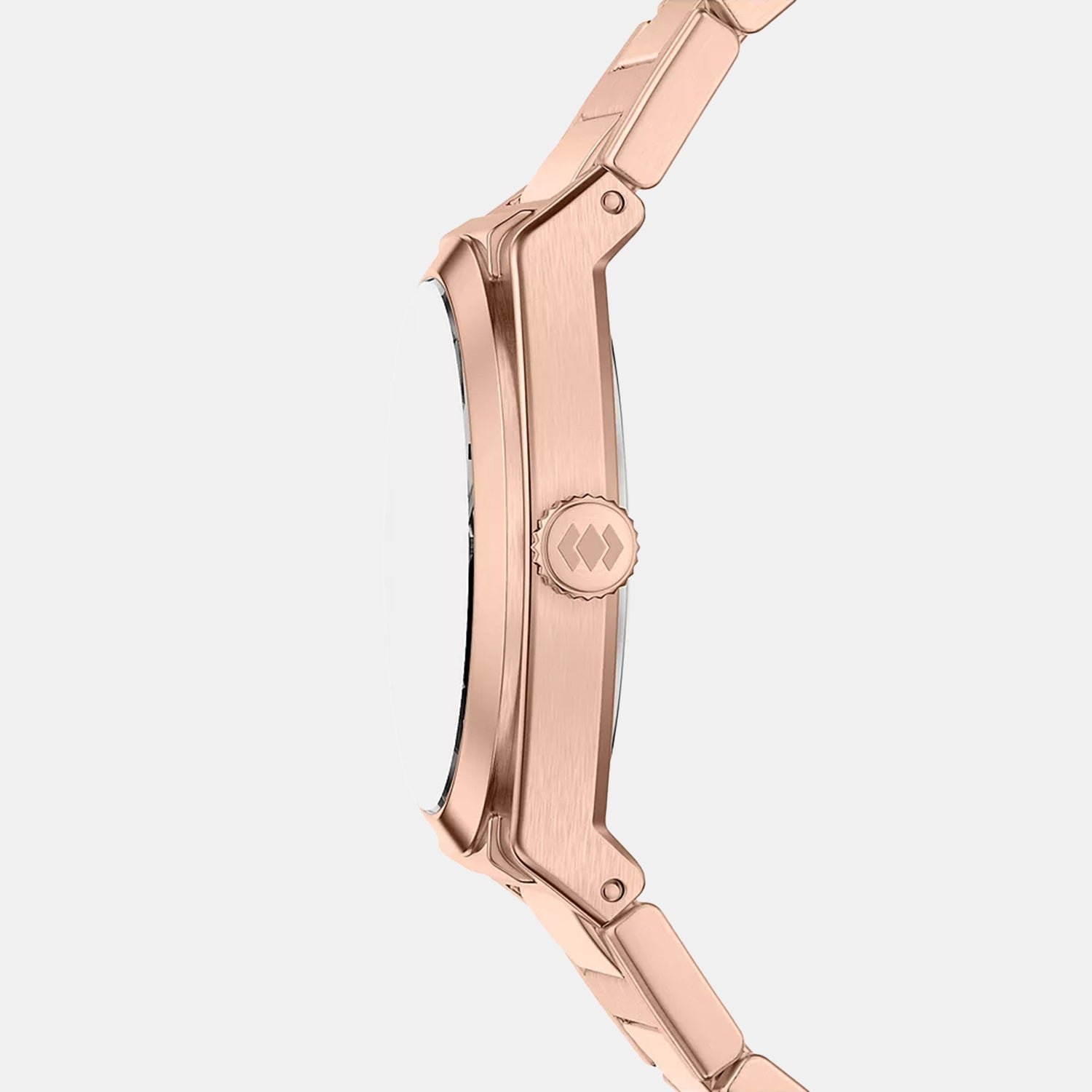 Everett Women Quartz Rose Gold Dial Analog Stainless Steel Watch ES5491