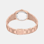 Everett Women Quartz Rose Gold Dial Analog Stainless Steel Watch ES5491