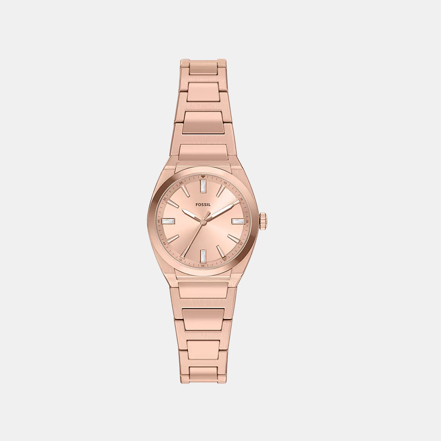 Everett Women Quartz Rose Gold Dial Analog Stainless Steel Watch ES5491