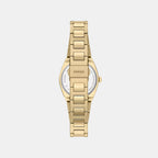 Everett Women Quartz Gold Dial Analog Stainless Steel Watch ES5492