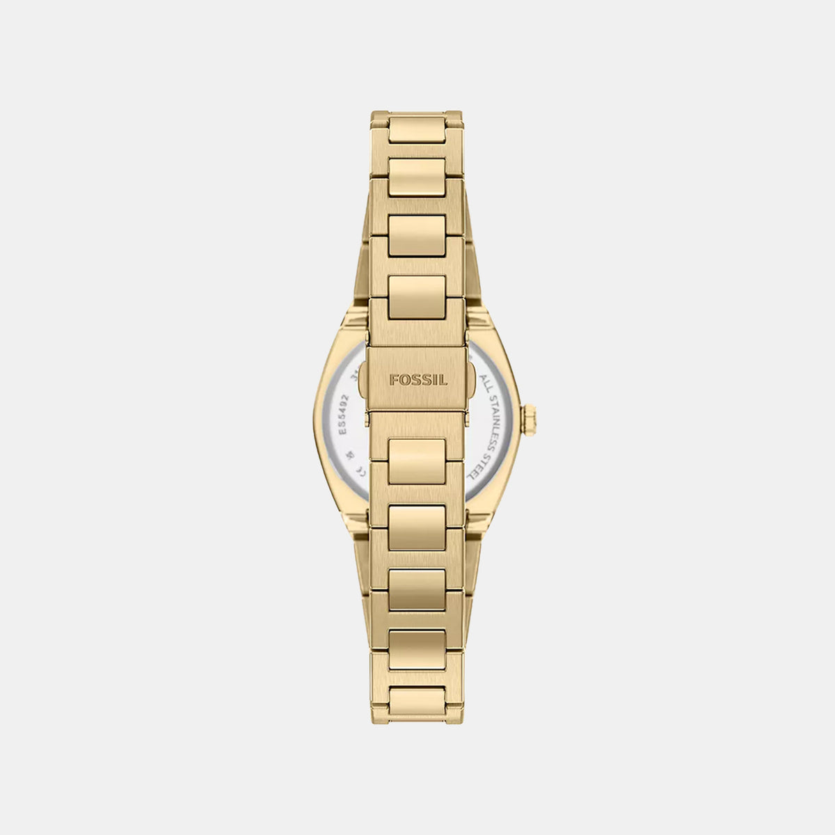 Everett Women Quartz Gold Dial Analog Stainless Steel Watch ES5492