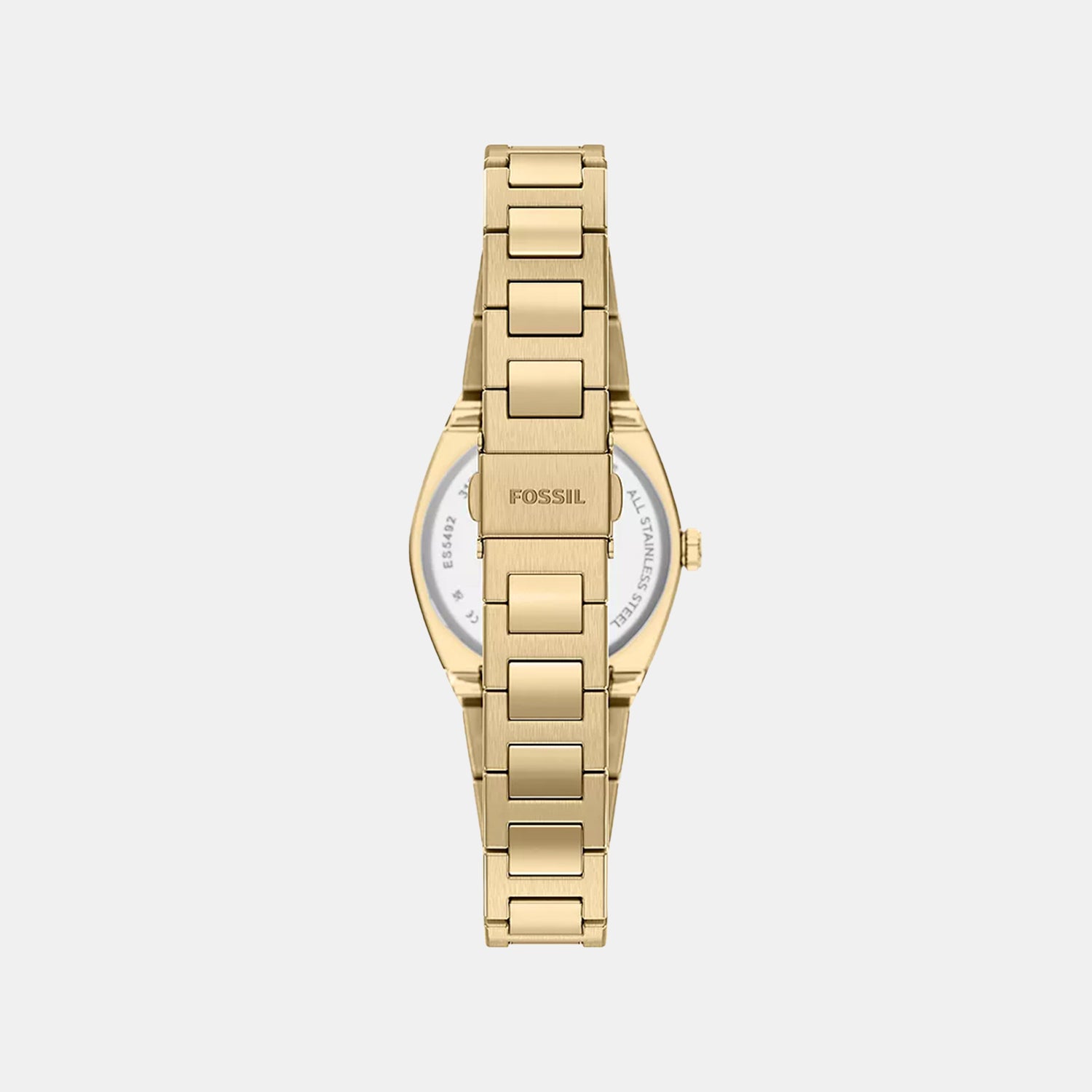 Everett Women Quartz Gold Dial Analog Stainless Steel Watch ES5492