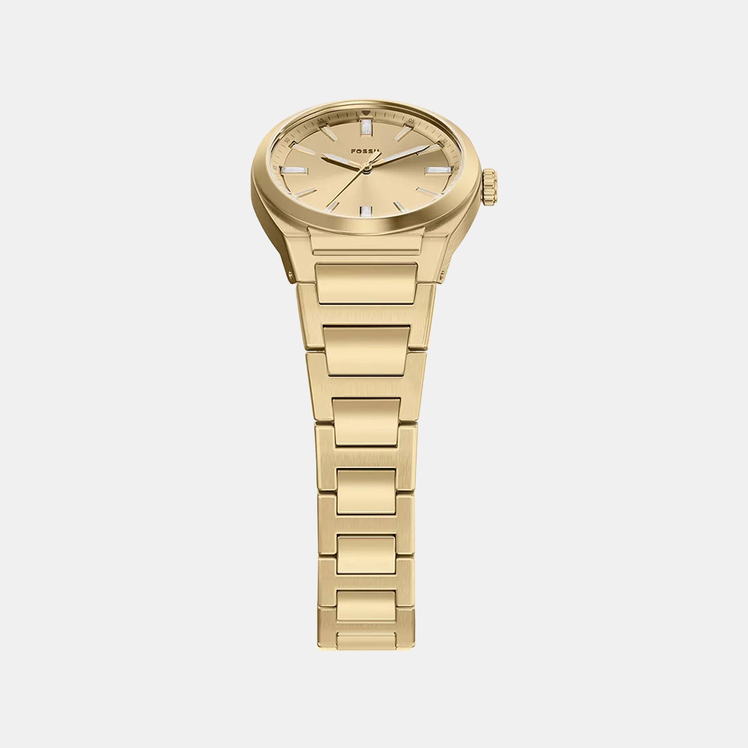 Everett Women Quartz Gold Dial Analog Stainless Steel Watch ES5492