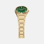 Everett Women Quartz Green Dial Analog Stainless Steel Watch ES5493