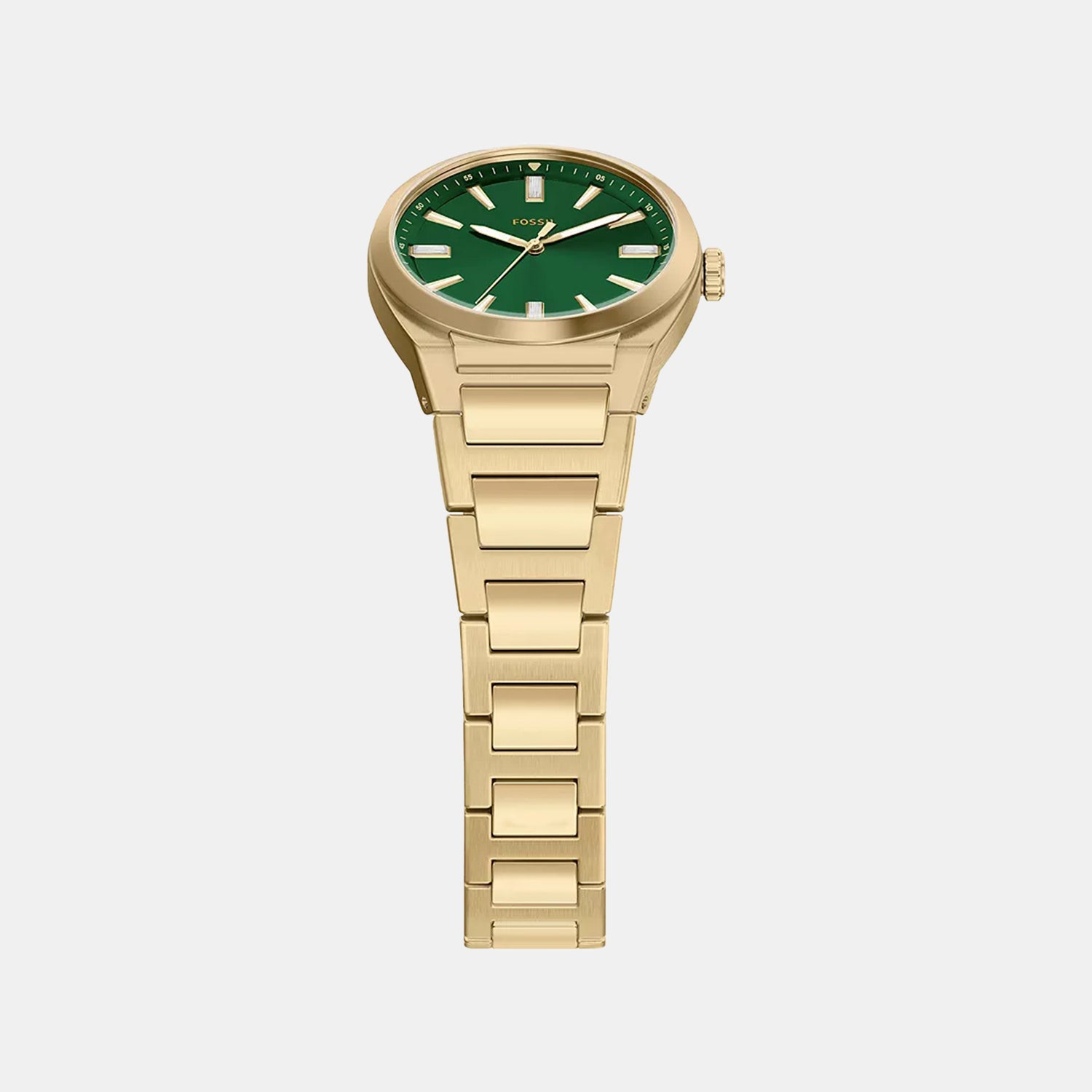 Everett Women Quartz Green Dial Analog Stainless Steel Watch ES5493