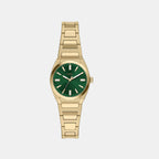 Everett Women Quartz Green Dial Analog Stainless Steel Watch ES5493