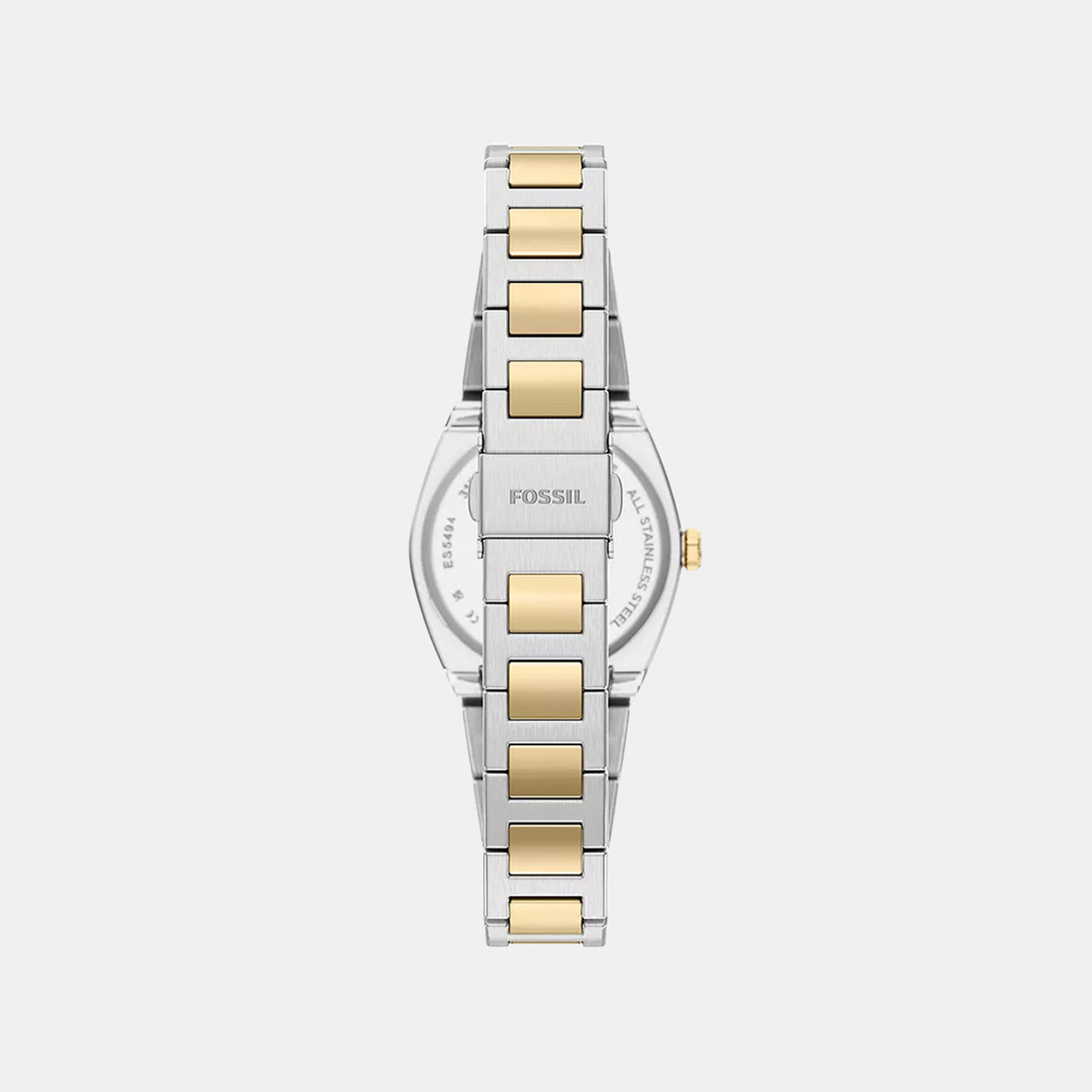 Everett Women Quartz Silver Dial Analog Stainless Steel Watch ES5494