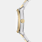 Everett Women Quartz Silver Dial Analog Stainless Steel Watch ES5494