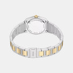 Everett Women Quartz Silver Dial Analog Stainless Steel Watch ES5494