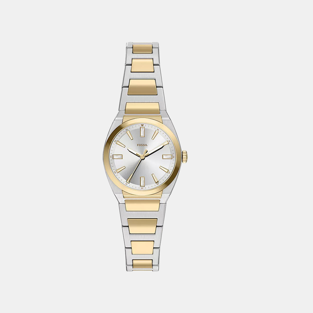 Everett Women Quartz Silver Dial Analog Stainless Steel Watch ES5494