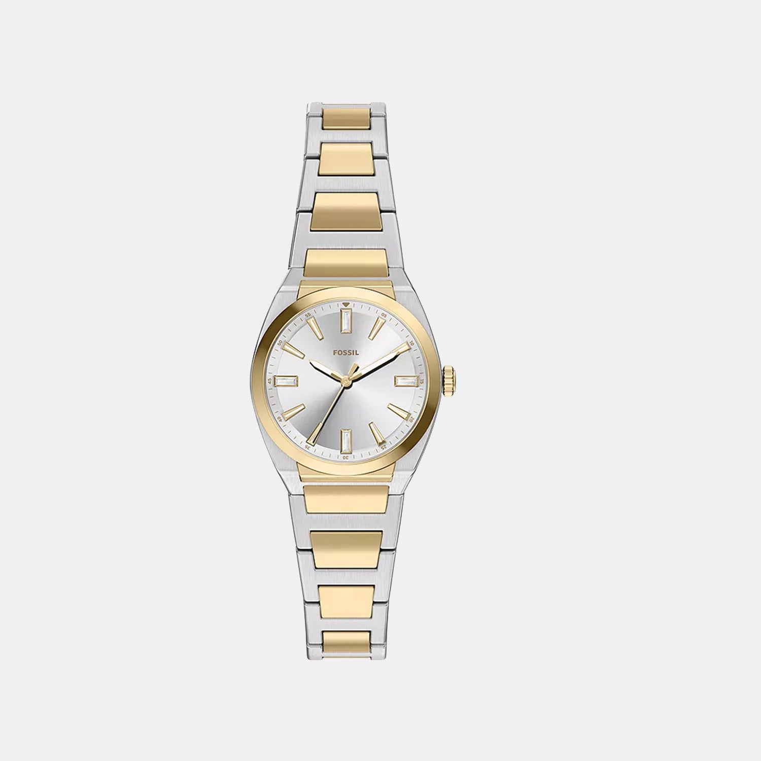 Everett Women Quartz Silver Dial Analog Stainless Steel Watch ES5494