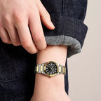 Everett Women Quartz Black Dial Analog Stainless Steel Watch ES5495