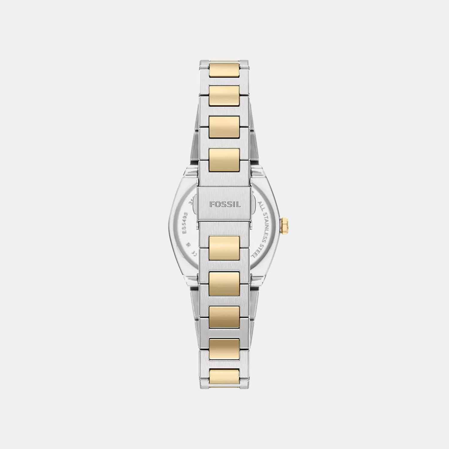 Everett Women Quartz Black Dial Analog Stainless Steel Watch ES5495