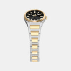 Everett Women Quartz Black Dial Analog Stainless Steel Watch ES5495