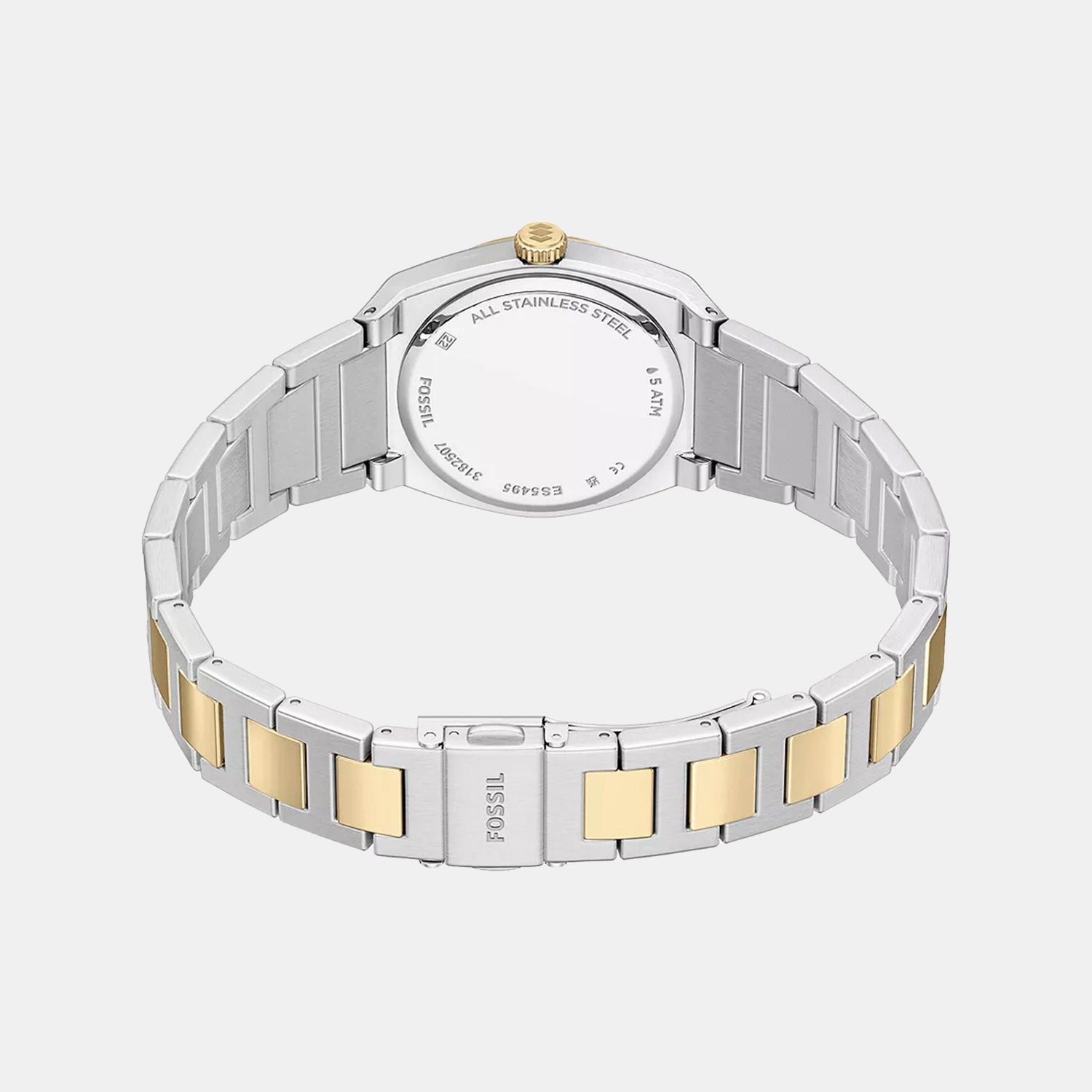Everett Women Quartz Black Dial Analog Stainless Steel Watch ES5495
