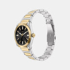 Everett Women Quartz Black Dial Analog Stainless Steel Watch ES5495