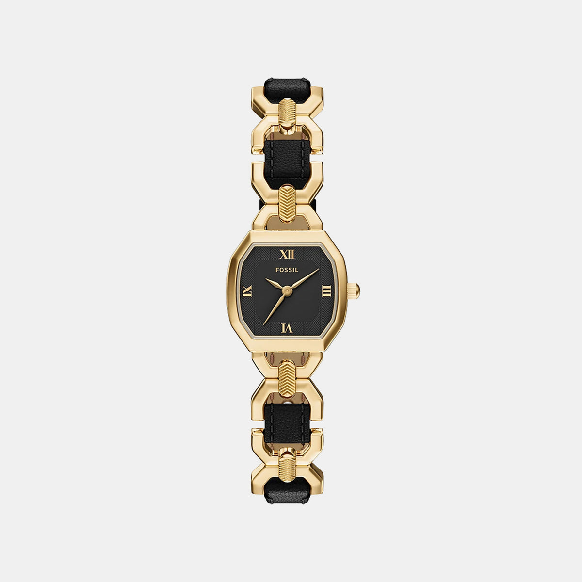 Harlow Women Quartz Black Dial Analog Leather Watch ES5496