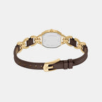 Harlow Women Quartz Brown Dial Analog Leather Watch ES5497