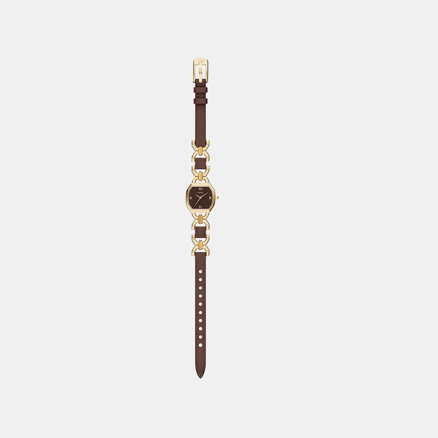 Harlow Women Quartz Brown Dial Analog Leather Watch ES5497
