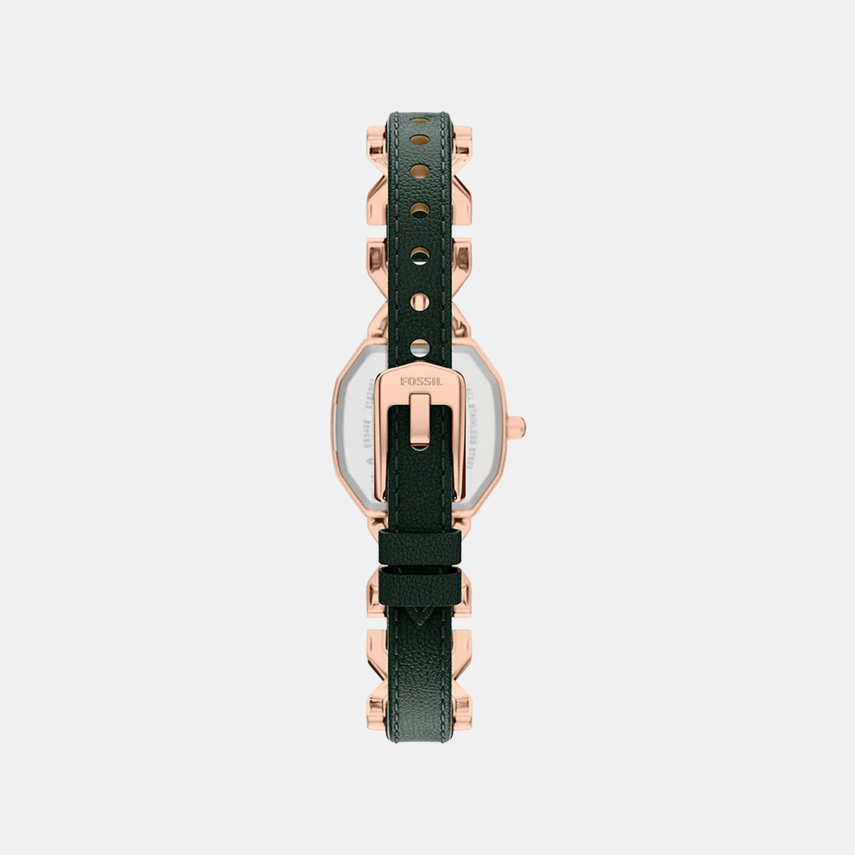Harlow Women Quartz Green Dial Analog Leather Watch ES5498