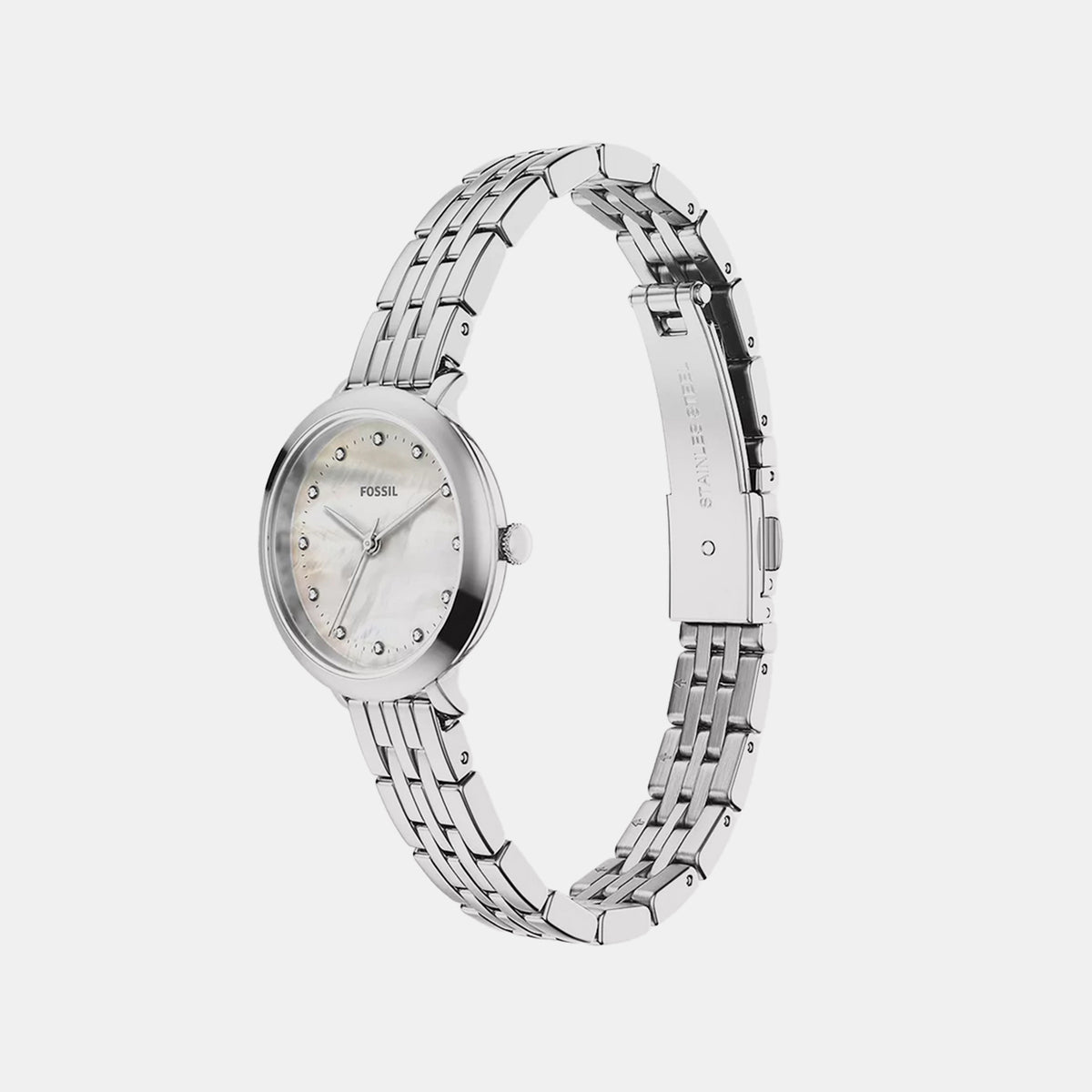 Heidi Women Quartz Mother Of Pearl Dial Analog Stainless Steel Watch ES5499