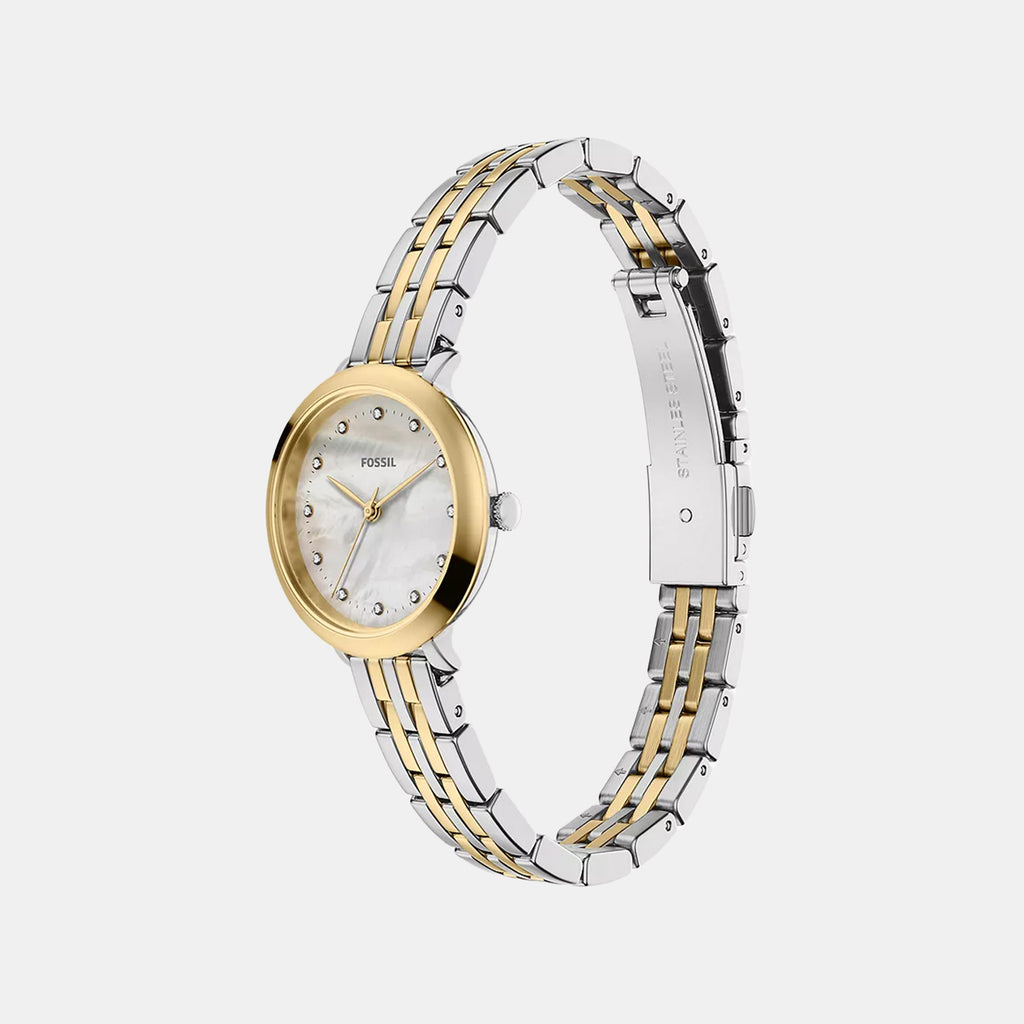 Heldi Women Quartz Mother Of Pearl Dial Analog Stainless Steel Watch ES5500