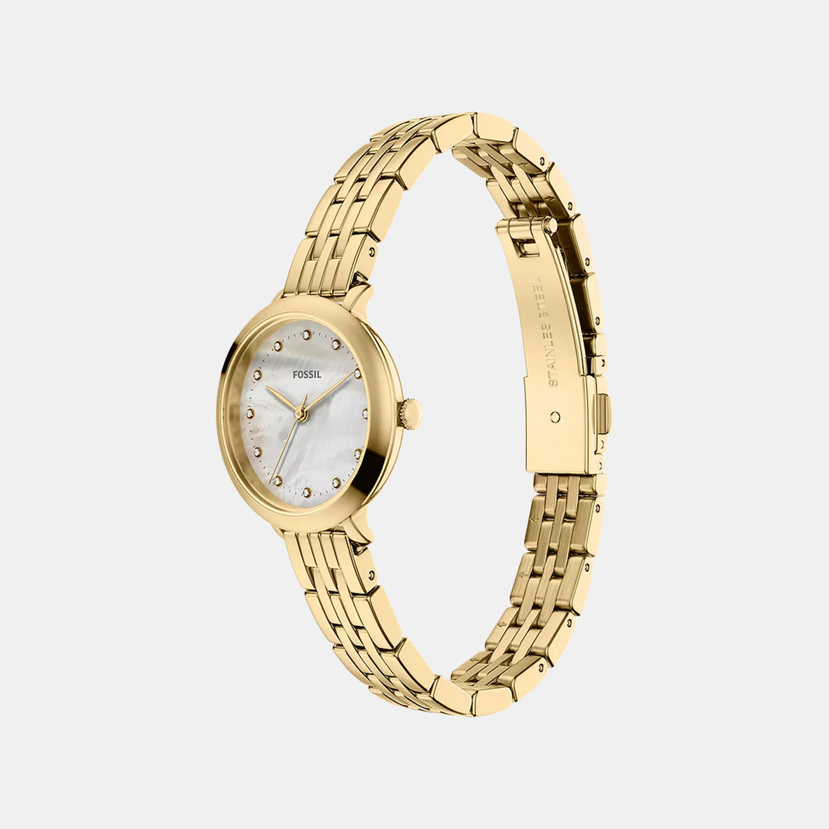 Heldi Women Quartz Mother Of Pearl Dial Analog Stainless Steel Watch ES5501