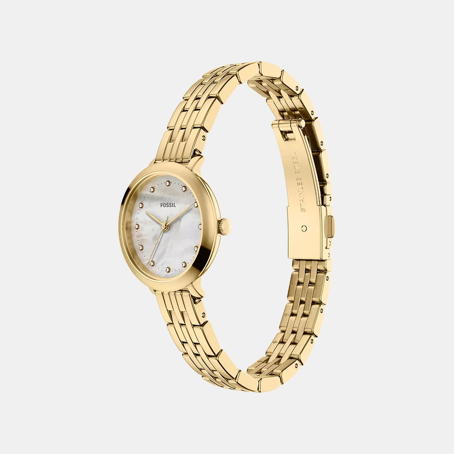 Heldi Women Quartz Mother Of Pearl Dial Analog Stainless Steel Watch ES5501
