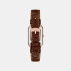 Raquel Women Quartz Brown Dial Analog Leather Watch ES5503