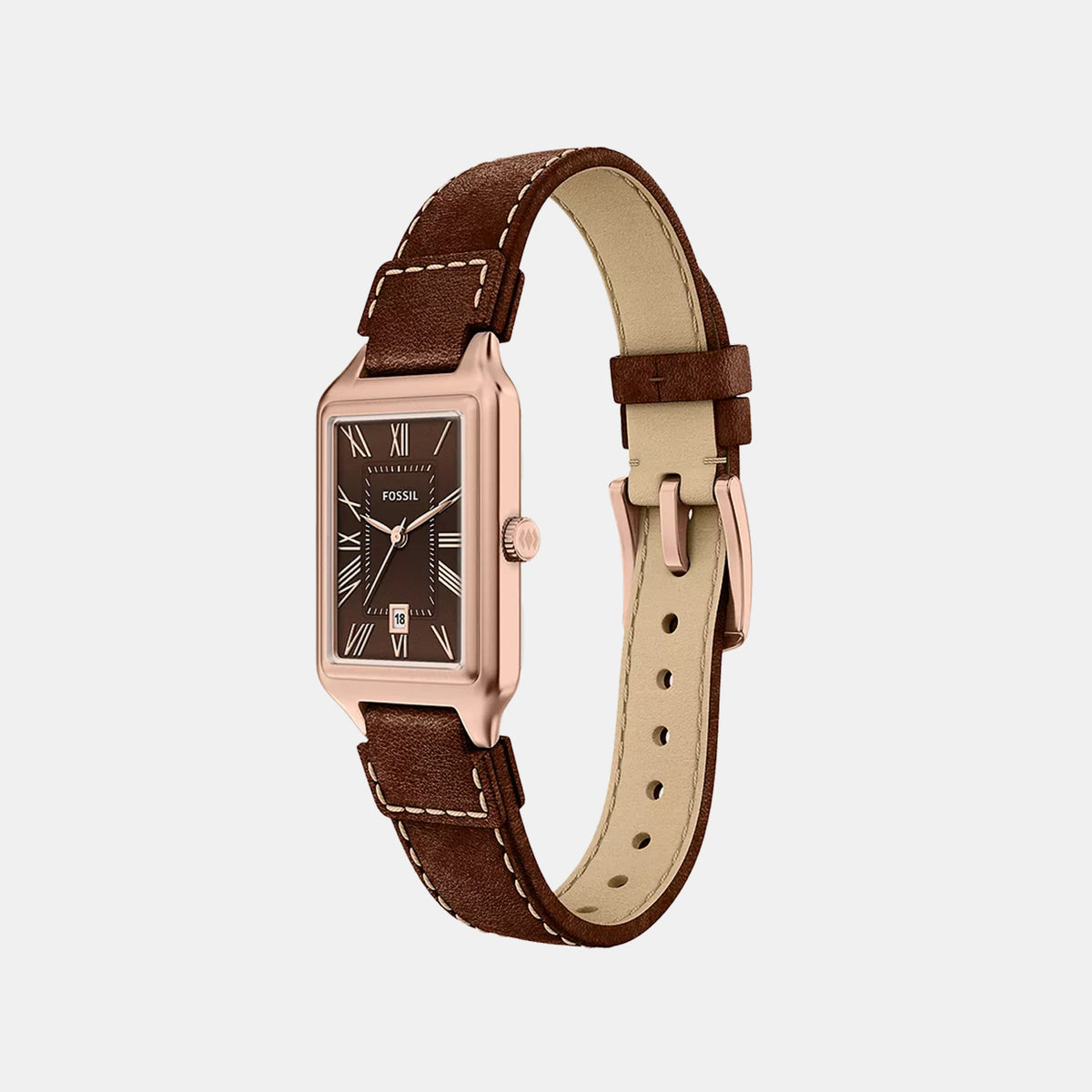 Raquel Women Quartz Brown Dial Analog Leather Watch ES5503